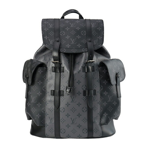 Louis Vuitton Handbags - Louis Vuitton Monogram Eclipse Black Reverse Christopher Backpack Gray